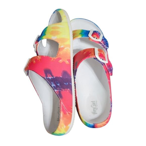Corkys Waterslide Sandals Tie Dye Womens Size 10 Shoes Slip On Colorful - Picture 2 of 10